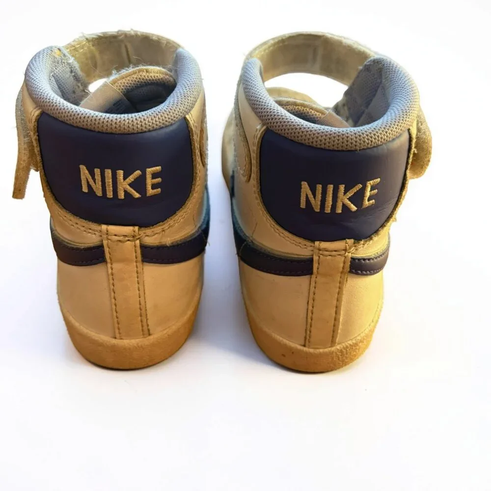 Nike Blazer Mid ’77 GS White/Purple Youth 13C Sneakers - Picture 3 of 6